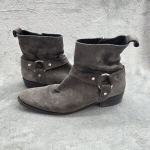 Thursday Boot Company Harness O-Ring Gray Suede Side Men's US 10